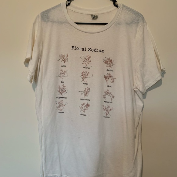 Floral Zodiac Tshirt - Picture 1 of 3
